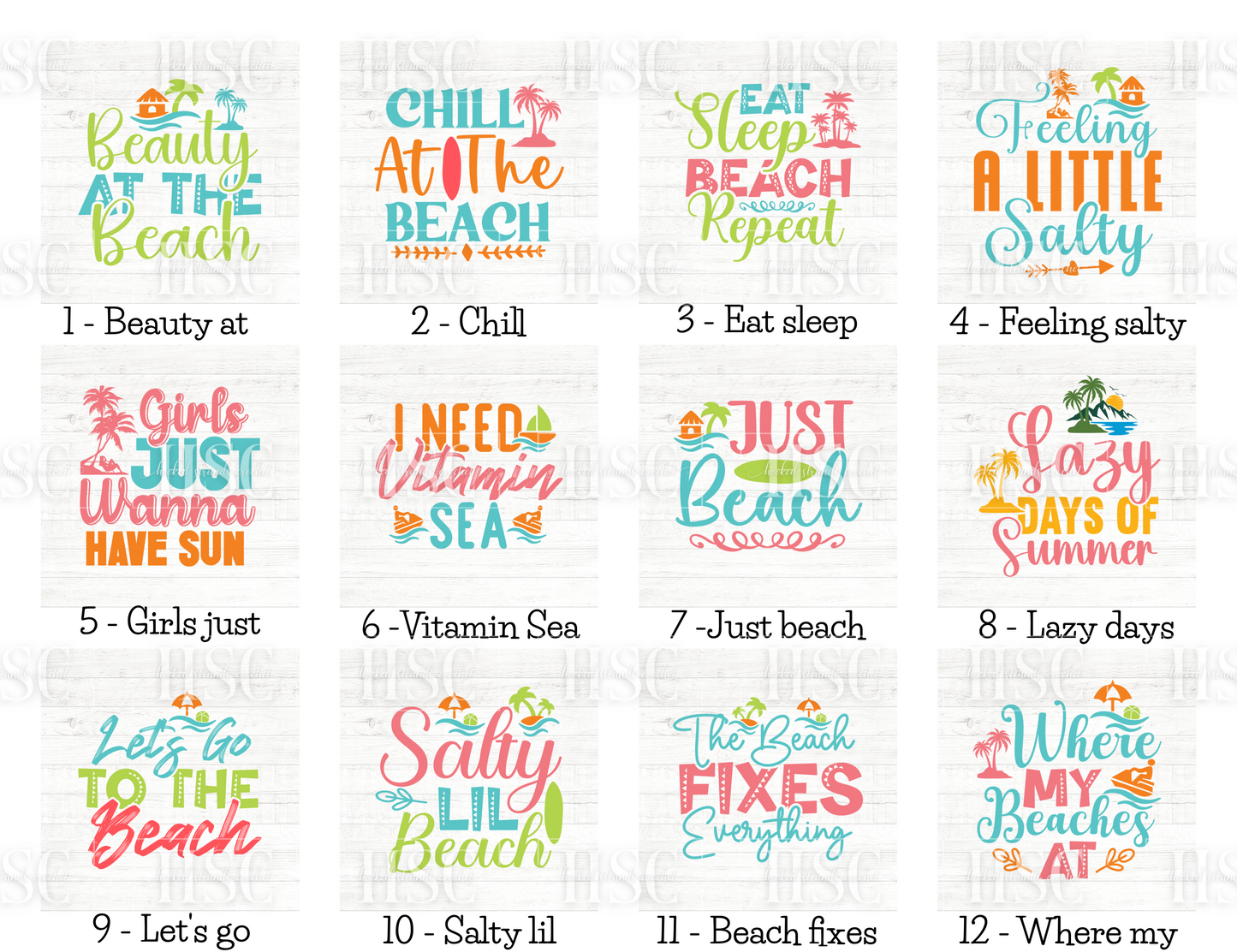 Vibrant beach gnomes with cheerful signs - Vacation home decor - Tiered tray decor
