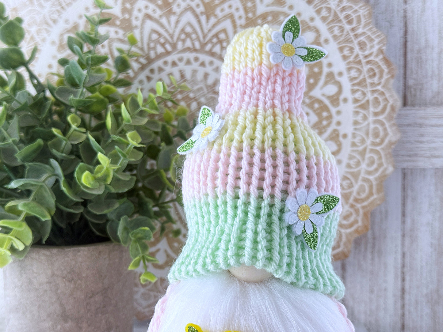 Pucker up lemon gnome - Summer tiered tray decor