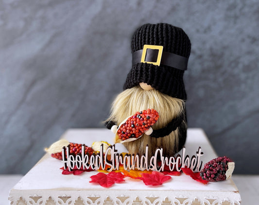 Pilgrim Gnomes: Whimsical Fall Decor for your Tiered Tray