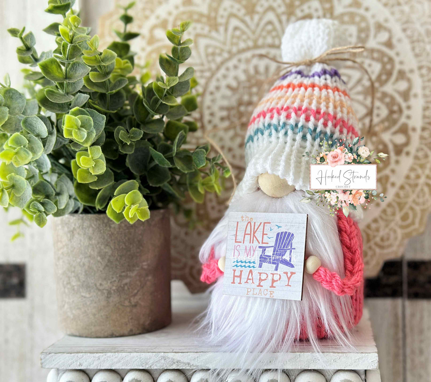 Fun and Festive Summer Gnome for Tiered Tray Decor - Ideal Gift for Lake Lovers!
