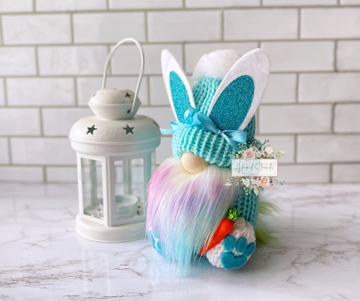 Bunny gnome, Easter gnome, Swedish tomte, Tiered tray decor, Rabbit gnomes, Gnome decor,
