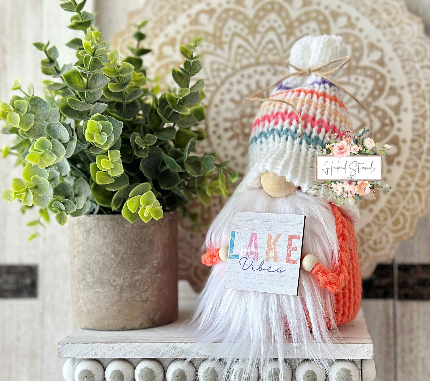 Fun and Festive Summer Gnome for Tiered Tray Decor - Ideal Gift for Lake Lovers!