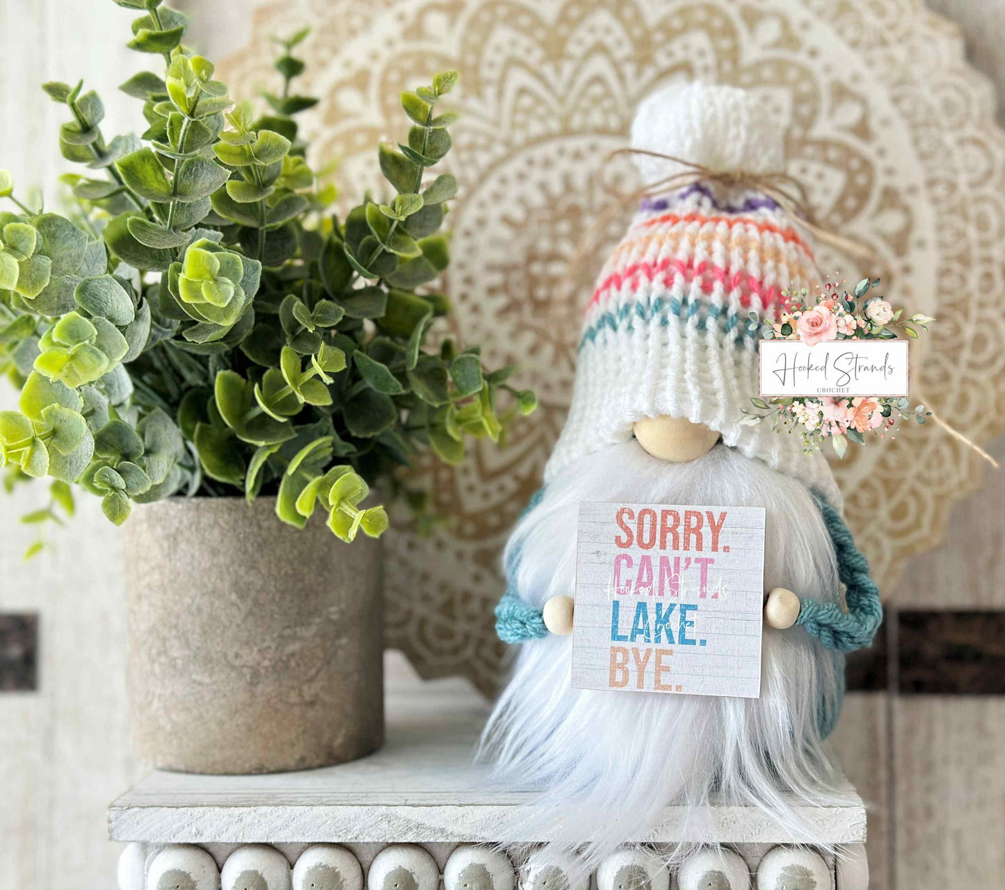 Fun and Festive Summer Gnome for Tiered Tray Decor - Ideal Gift for Lake Lovers!