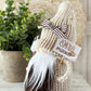S'mores gnome with marshamallow - Summer tiered tray decor