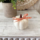 Fall Gnome Decor | Handmade Autumn Gnome with Pumpkins & Books Sign | Rustic Cream Hat Gnome | Shelf Sitter | Farmhouse Tiered Tray Decor