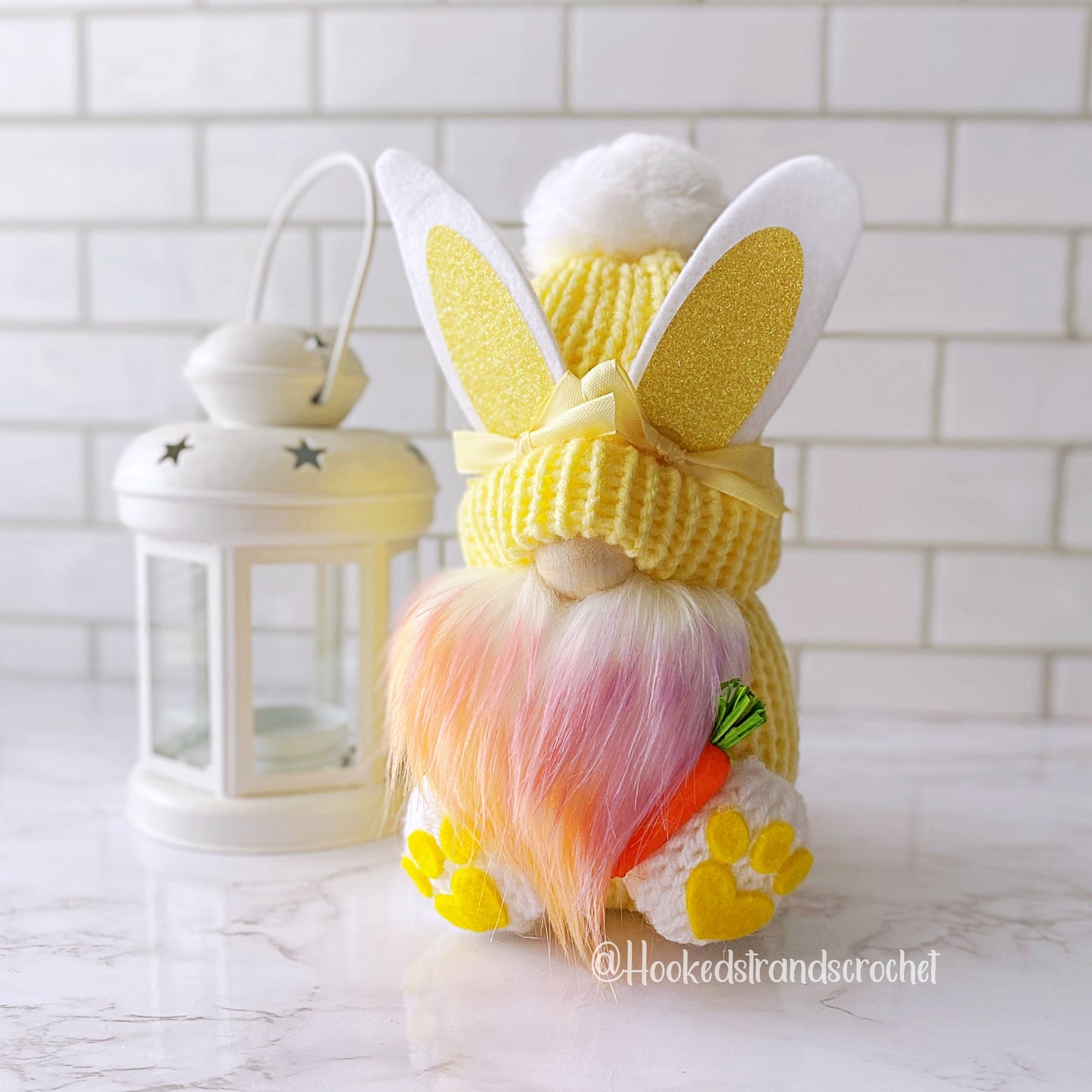 Bunny gnome, Easter gnome, Swedish tomte, Tiered tray decor, Rabbit gnomes, Gnome decor,