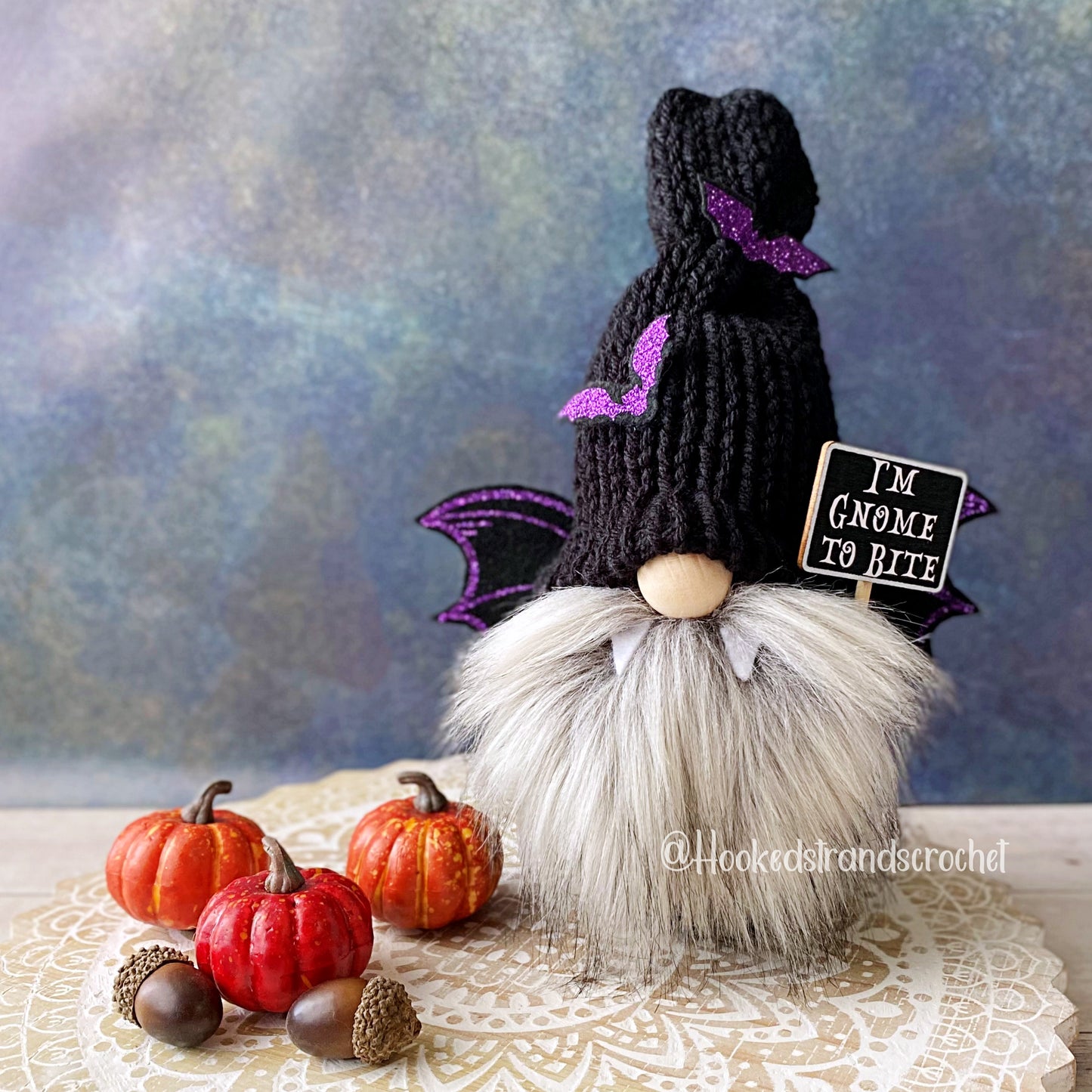 Halloween Gnome Trio -  Vampire, Witch and Ghost Designs - Whimsical Tiered Tray Decor