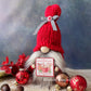 Candy cane gnome, Christmas gnome, Tiered tray decor, Farmhouse theme, Peppermint gnome, Holiday decor,