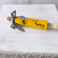 Bee-u-tiful  knit honeybee gnome with sign - Decorative rolling pins - Tiered tray decor set