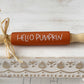 Festive decorative autumn 7 inch rolling pins with raffia bows - Tiered tray decor
