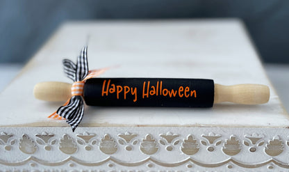 Decorative Spook-tacular 7 Inch Halloween Rolling Pins for Festive Tiered Tray Decor