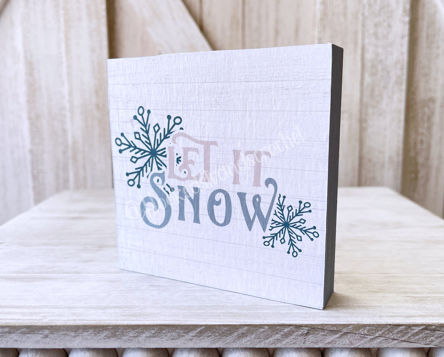 Winter sign, Winter decor, Christmas decor, Tiered tray decor, Table top display