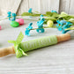 Easter rolling pins, Spring decor, Tiered tray decor, Table top display