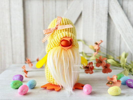Easter Chick gnome - Spring gnome - Tiered tray decor