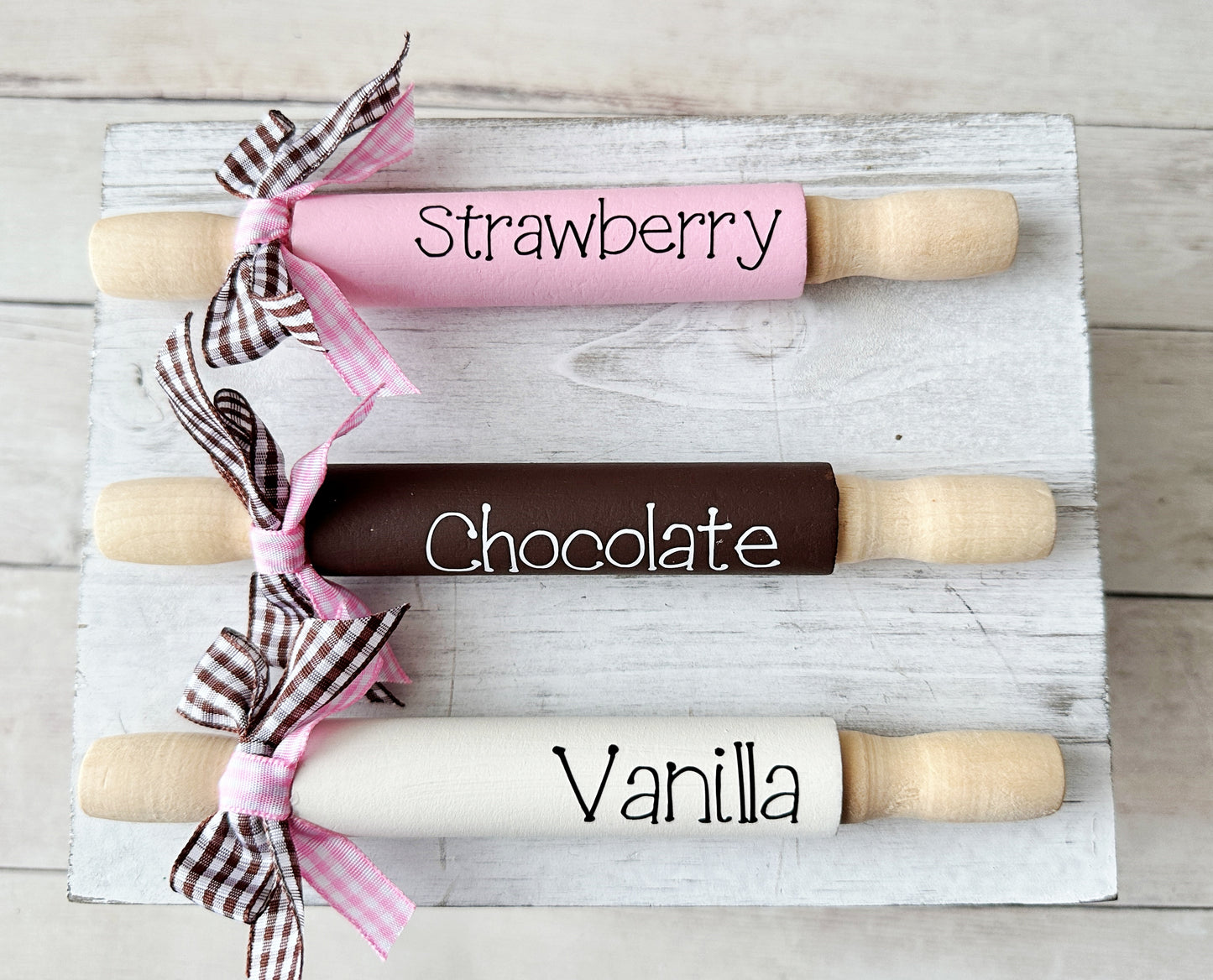 Ice Cream Lover's Dream - Tiered Tray Decor with Mini Burlap Sack, Rolling Pins, and Delightful Knit Gnome!