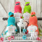 Vibrant beach gnomes with cheerful signs - Vacation home decor - Tiered tray decor