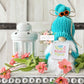 Vibrant beach gnomes with cheerful signs - Vacation home decor - Tiered tray decor