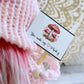 Whimsical Pink Valentine Mushroom Gnome - Delightful Tiered Tray Decor by Hooked Strands Crochet