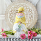 Mother's Day Gnome with Tulips - Spring Tiered Tray Decor - Unique Gift from Hooked Strands Crochet