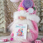 Santa's Sweet Shop: Candy Cane Lane Knit Gnome - Festive Tiered Tray Decor