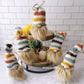 Gnome doll, Tiered tray decor, Farmhouse style, Rustic decor, Gonk doll, Swedish Tomte, Gift idea,
