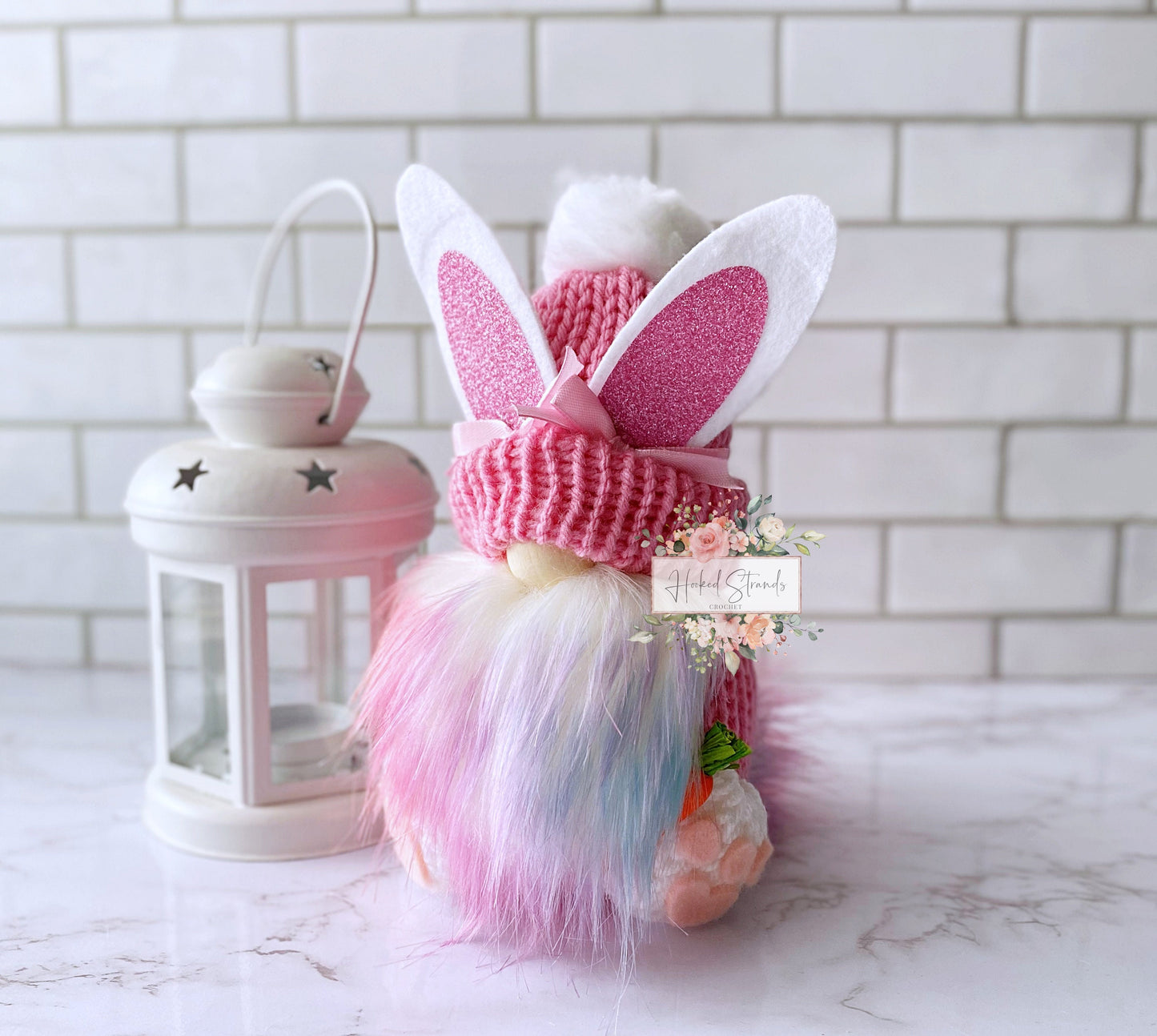 Bunny gnome, Easter gnome, Swedish tomte, Tiered tray decor, Rabbit gnomes, Gnome decor,