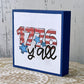 4th of July gnome, Patriotic gnome, Tiered tray decor, Holiday gnome, Independence day decor, Knit gnome, Red white and blue
