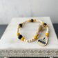 Bee-u-tiful  knit honeybee gnome with sign - Decorative rolling pins - Tiered tray decor set
