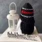Firefighter gnome, First responder gnome, Tiered tray decor, Thin red line decor, Hero gnome, Gift idea, Knit gnome