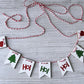 Ho Ho Ho garland,  Tiered tray decor, Christmas decor, Tray decor, Christmas garland, Table top display