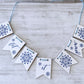 Let it snow garland,  Tiered tray decor, Christmas decor, Tray decor, Winter garland, Table top display