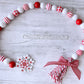Christmas garland,  Tiered tray decor, Christmas decor, Tray decor, Beaded garland, Table top display