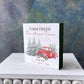 Christmas tree sign, Winter decor, Tiered tray decor, Table top display