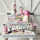 Ice Cream Lover's Dream - Tiered Tray Decor with Mini Burlap Sack, Rolling Pins, and Delightful Knit Gnome!