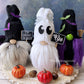 Halloween Gnome Trio -  Vampire, Witch and Ghost Designs - Whimsical Tiered Tray Decor