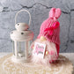 Breast cancer gnome, Tiered tray decor, Pink decor, Gift idea, Gonk doll, Knit gnome, Rustic gnome,