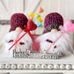 Heart gnome, Valentines day gnome, Tiered tray decor, Valentines decor,  Swedish tomte, Gift idea, Knit gnome,