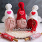 Cupid gnome, Valentines gnome, Tiered tray decor, Love gnome, Swedish tomte, Gift idea, Knit gnome,