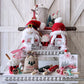Knit Santa and Mrs. Claus Gnomes - Adorable Christmas Gnome Couple for Farmhouse and Tiered Tray Decor