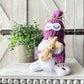 Sleepy gnome, Tiered tray decor, Bedtime gnome, Rustic gnome, Gnome decor, Swedish tomte,  Knit gnome,