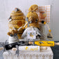 Bee-u-tiful  knit honeybee gnome with sign - Decorative rolling pins - Tiered tray decor set