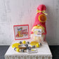 Cute easy peasy lemon squeezy pink lemon gnome -Tiered tray decor