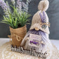Lavender gnome, Farmhouse gnome, Tiered tray decor, Flower knome, Botanical decor, Gift idea, Made to order,