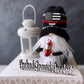 Firefighter gnome, First responder gnome, Tiered tray decor, Thin red line decor, Hero gnome, Gift idea, Knit gnome