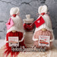 Valentines day gnome, Tiered tray decor, Valentines decor,  Swedish tomte, Gift idea, Knit gnome,