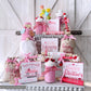 Valentine's gnome, Heart gnome, Valentines day decor, Tiered tray decor, Farmhouse theme, Rustic decor,  Holiday decor,