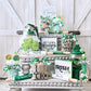 St patrick's gnome, Shamrock gnome, St Paddy's day decor, Tiered tray decor, Farmhouse theme, Rustic decor,  Holiday decor,