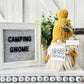 Adorable Knit Camping Gnome: Perfect Tiered Tray Decor for Glamping!